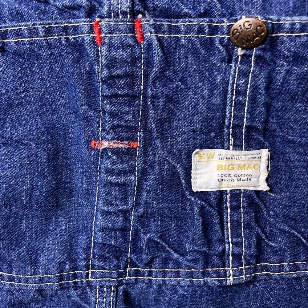 VTG Union Made JC Penney Big Mac Carpenter Bib Overalls Men's 40x29 USA Workwear